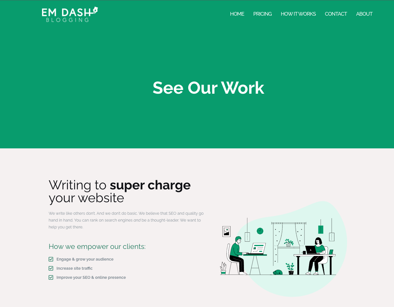 Portfolio - Em Dash Content Studio